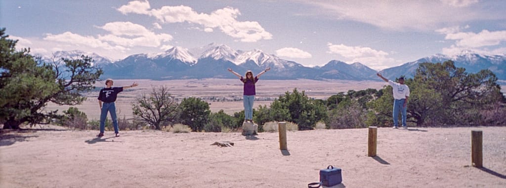 Group photo at Buena Vista picnic site, Colorado, 23 April 1994