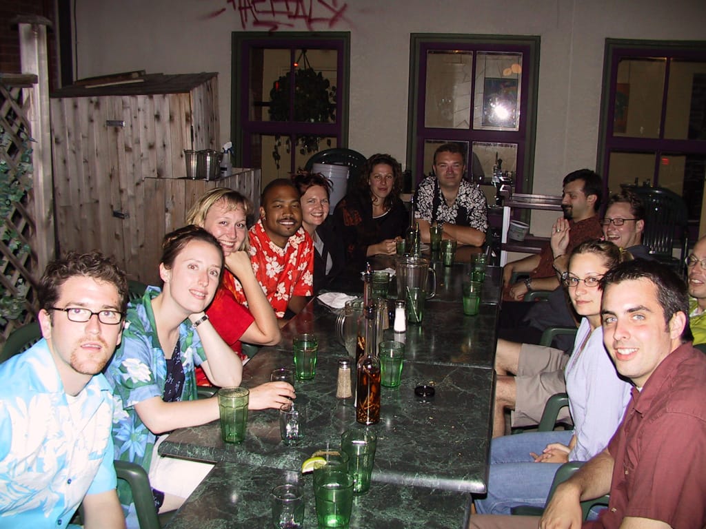 Reception at Mamma Grazzi's, Ottawa, Ontario, 15 July 2001