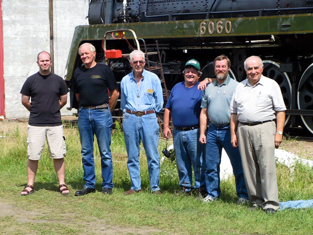 Me, Harry Home, Ernie Ottwell, Mitch, Don, Al, Warden, Alberta, 20 July 2001