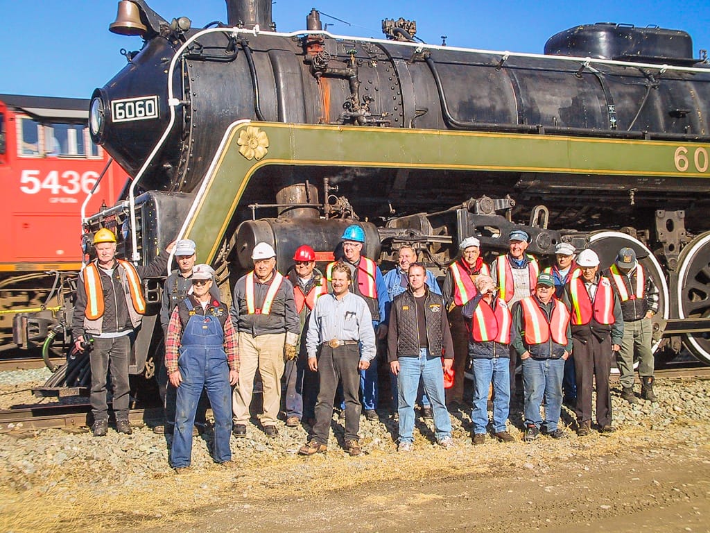 Rocky Mountain Rail Society at Hinton, Alberta, 25 October 2001