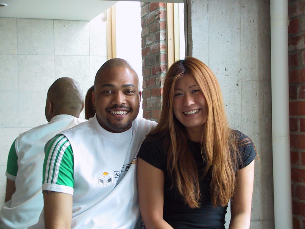 Chris and Kaz, 28 April 2002