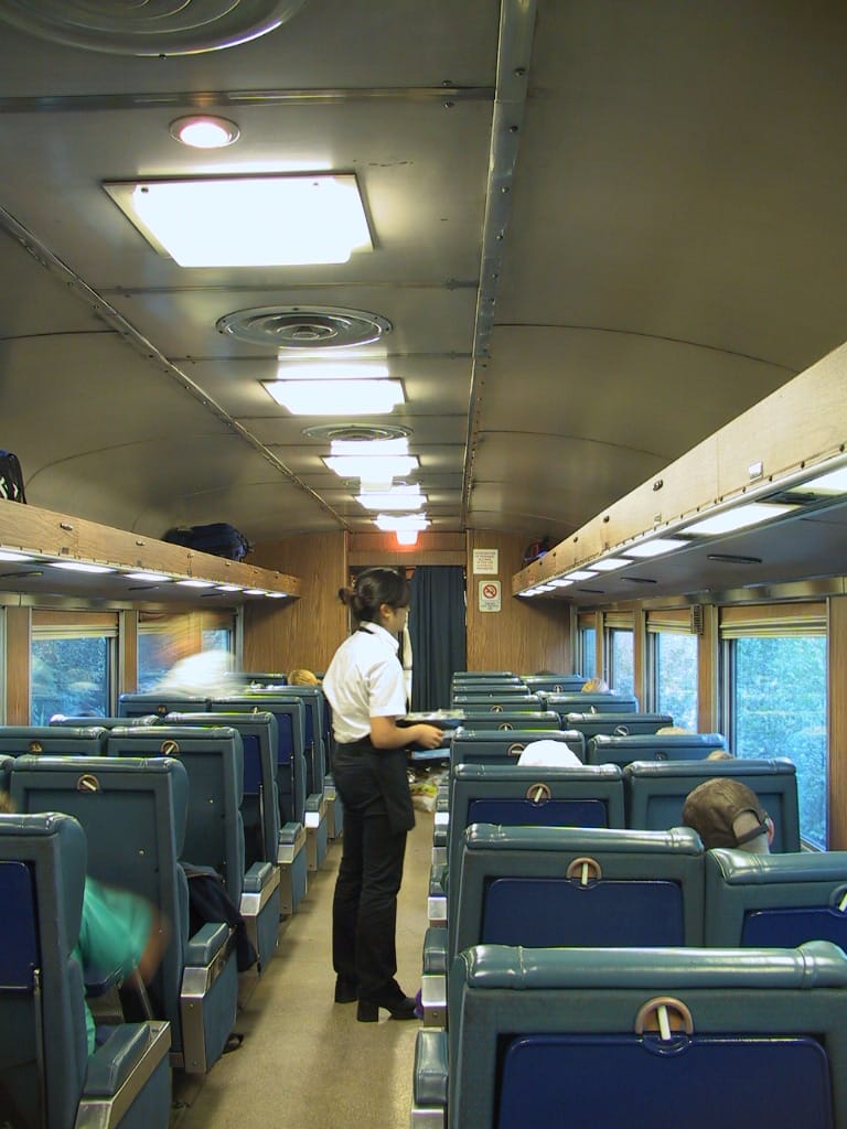 Abord the Caribou Prospector, British Columbia, 31 August 2002