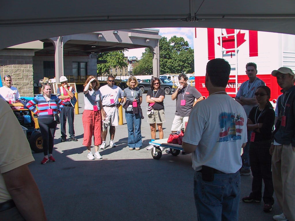 First site briefing, Vancouver, British Columbia, 4 September 2002