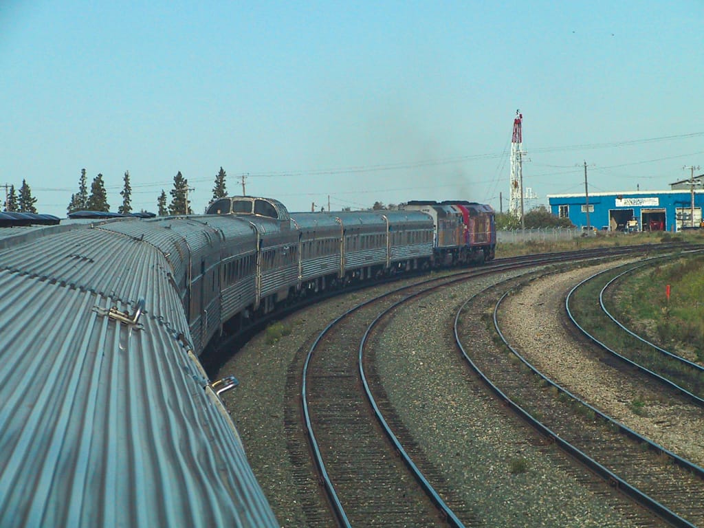 Heading east from Edmonton, Alberta, 11 September 2002