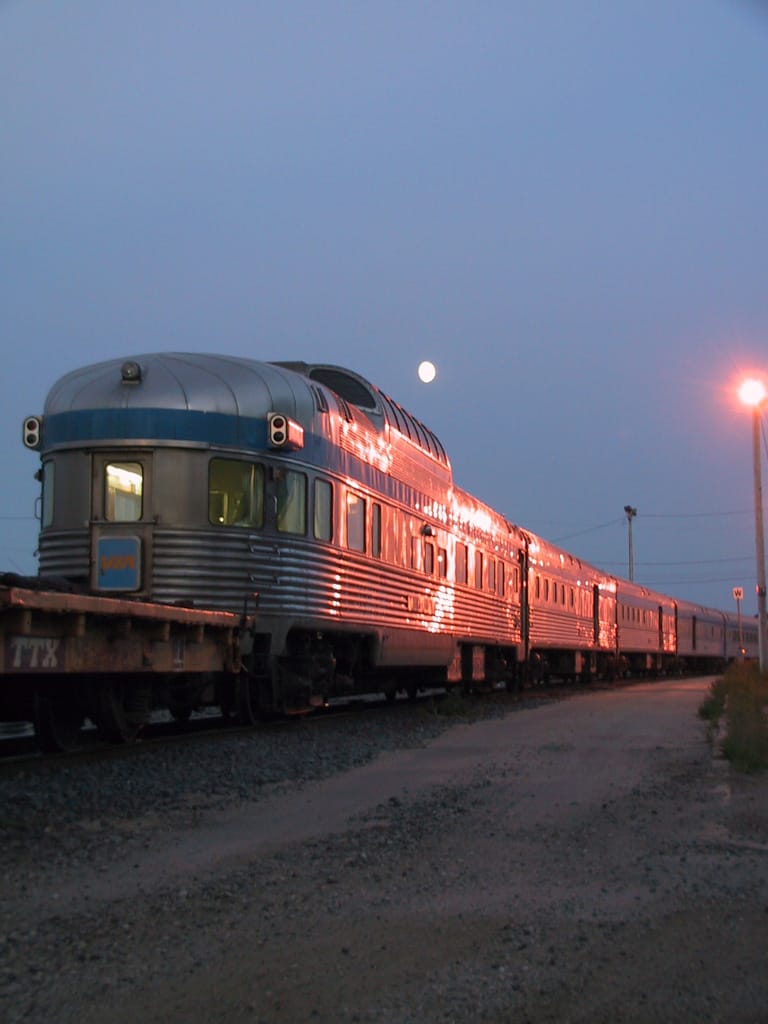 Moonrise over the Banff Park, Hornepayne, Ontario, 17 September 2002