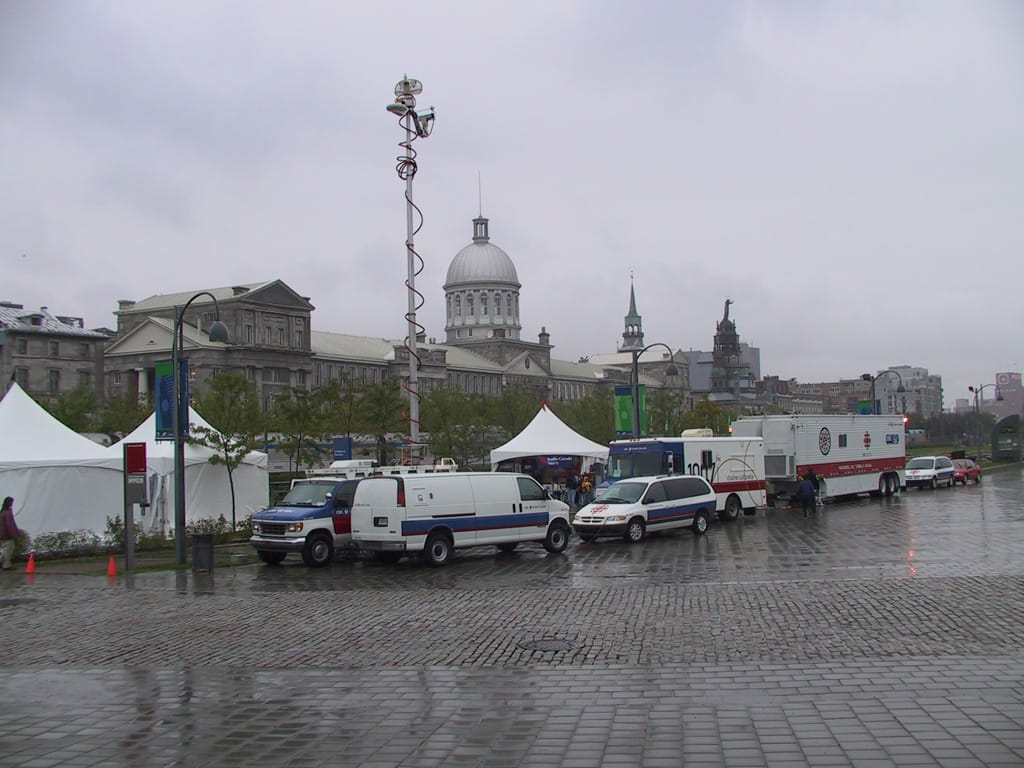 Rain in Vieux Port, Montreal, Quebec, 27 September 2002