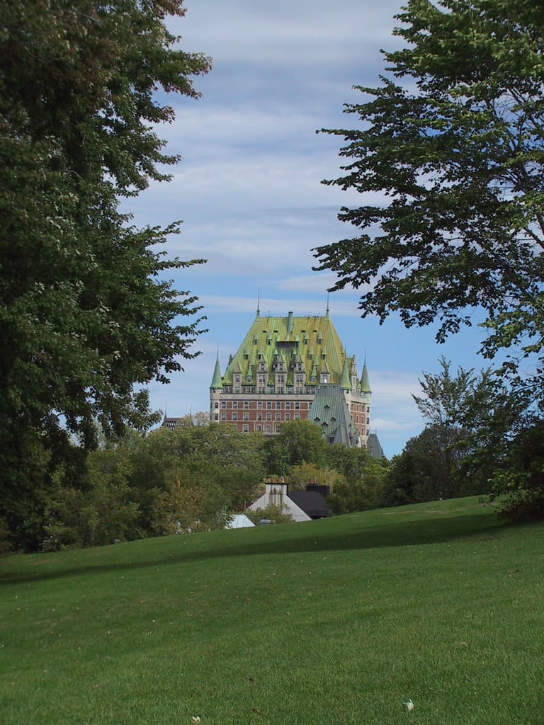 Chateau Frontenac over the Plains of Abraham, Quebec City, Quebec, 29 September 2002
