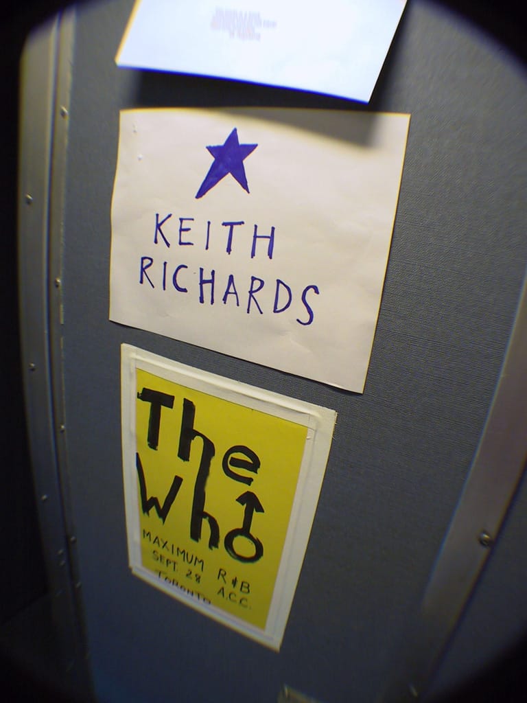 The door to Rob's compartment, Halifax, Nova Scotia, 3 October 2002