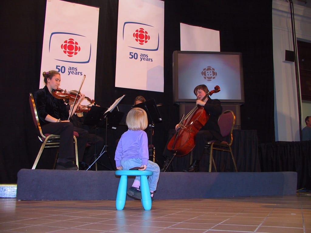 Listening to the music, Halifax, Nova Scotia, 4 October 2002