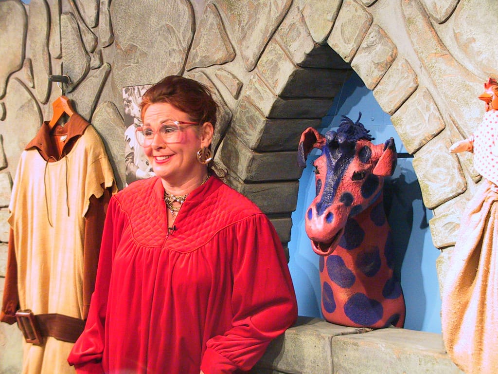 Mary Walsh/Marg Delahunty in the Museum car, Halifax, Nova Scotia, 5 October 2002