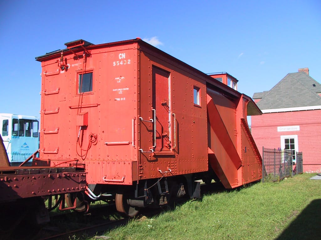 Rail snowplow at Orangedale, Nova Scotia, 8 October 2002