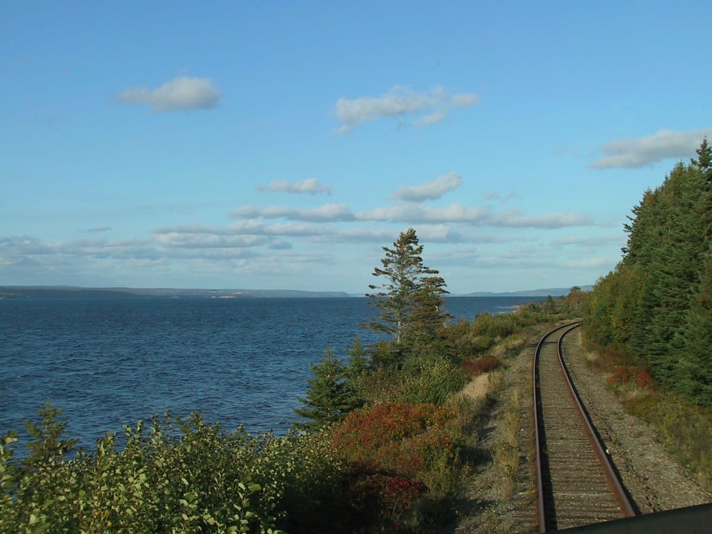On the western side of Bras D'Or Lake, Nova Scotia, 8 October 2002