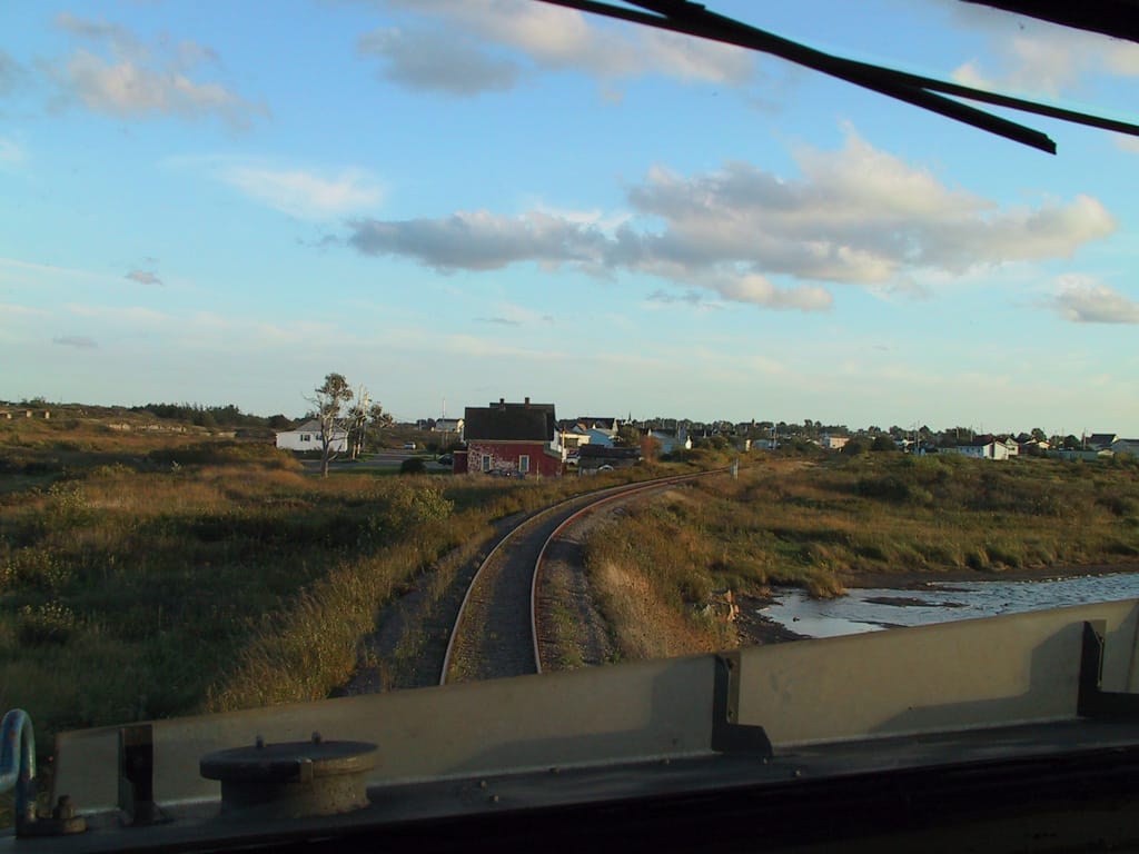 Coming into Sydney Mines, Nova Scotia, 8 October 2002