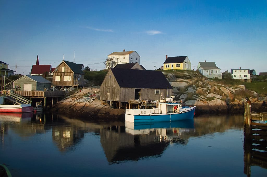 Fishing boats, Peggy's Cove, Nova Scotia, 11 October 2002