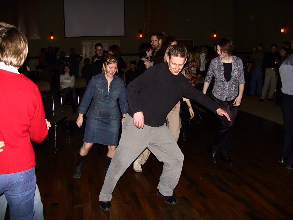 Some line dancing, Calgary Zoo, Alberta, 25 January 2003
