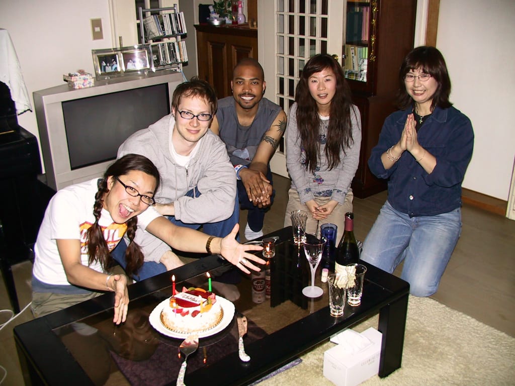 Party at Seiko's house, somewhere in Chiba (I think), Japan, 27 April 2003