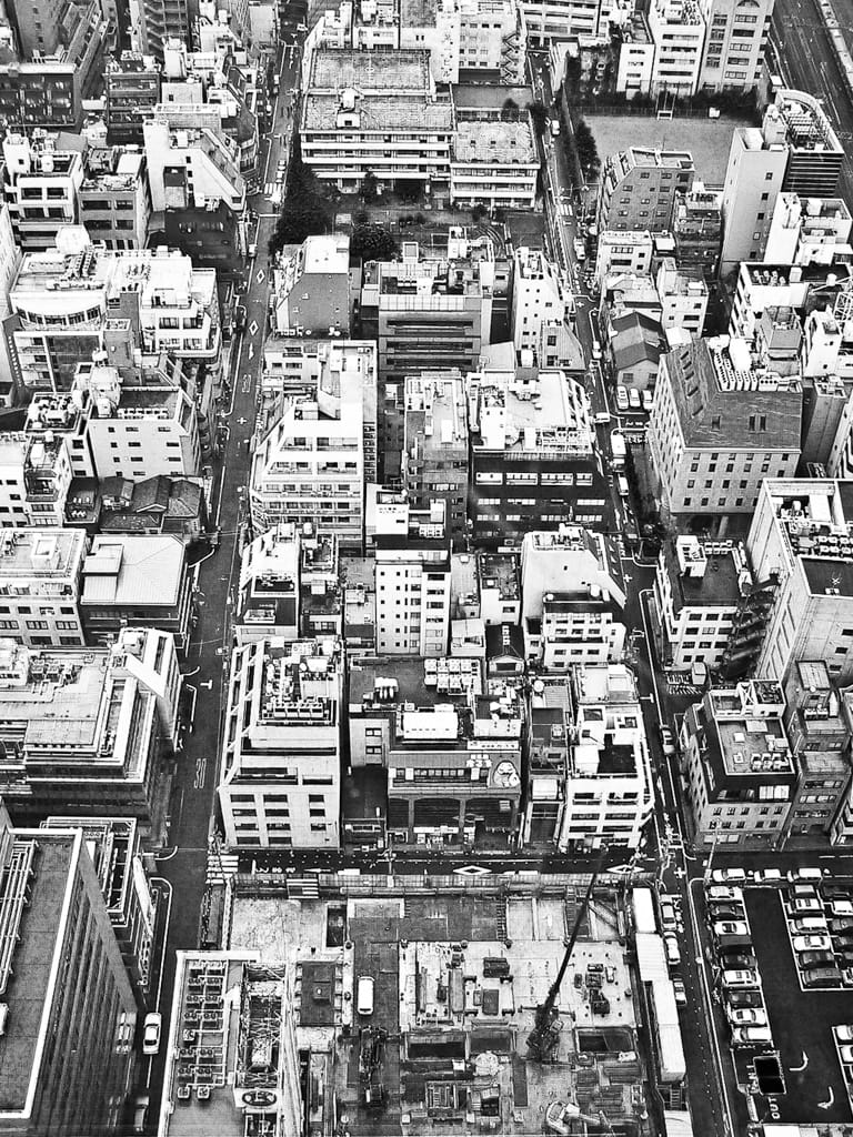Atop the World Trade Center, Hamamatsucho, Tokyo, Japan, 30 April 2003