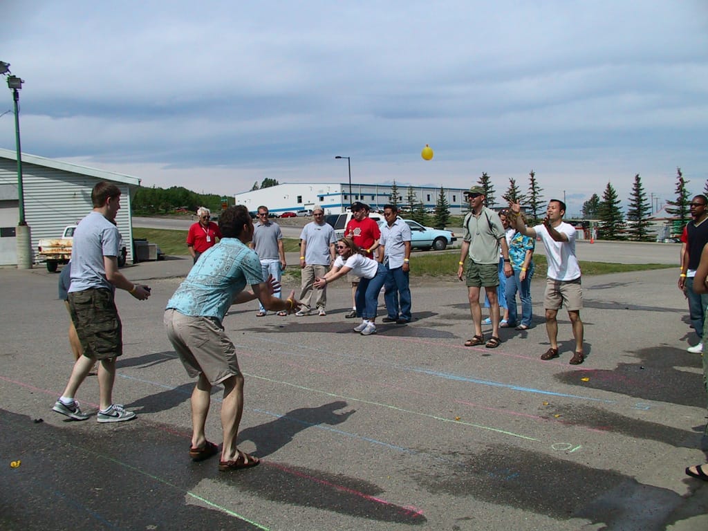 Water Balloon Tossing, Calgary Olympic Park, Alberta, 13 June 2003