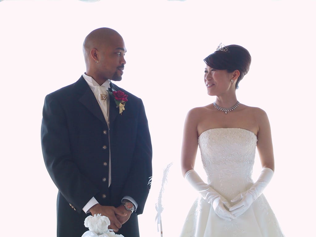 Chris and Kaz, Irako View Hotel, Aichi, Japan, 28 March 2004