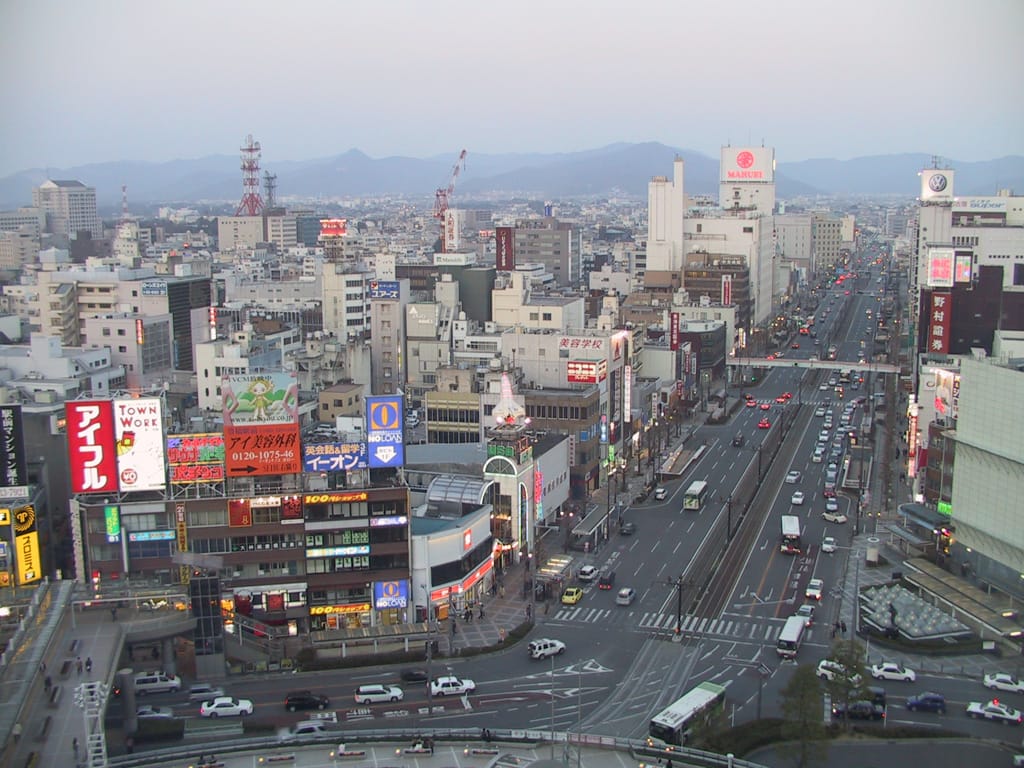 Downtown Toyohashi, Aichi, Japan, 28 March 2004