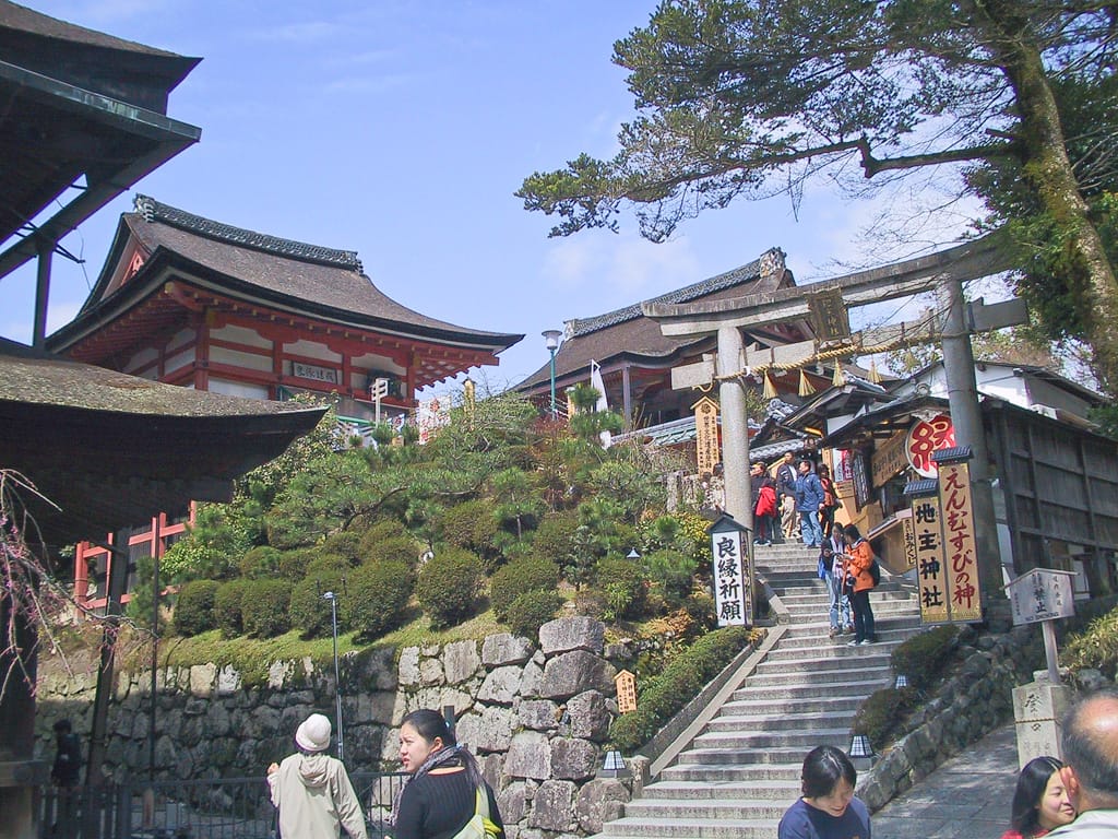 A temple somewhere in Kyoto, Japan, 31 March 2004