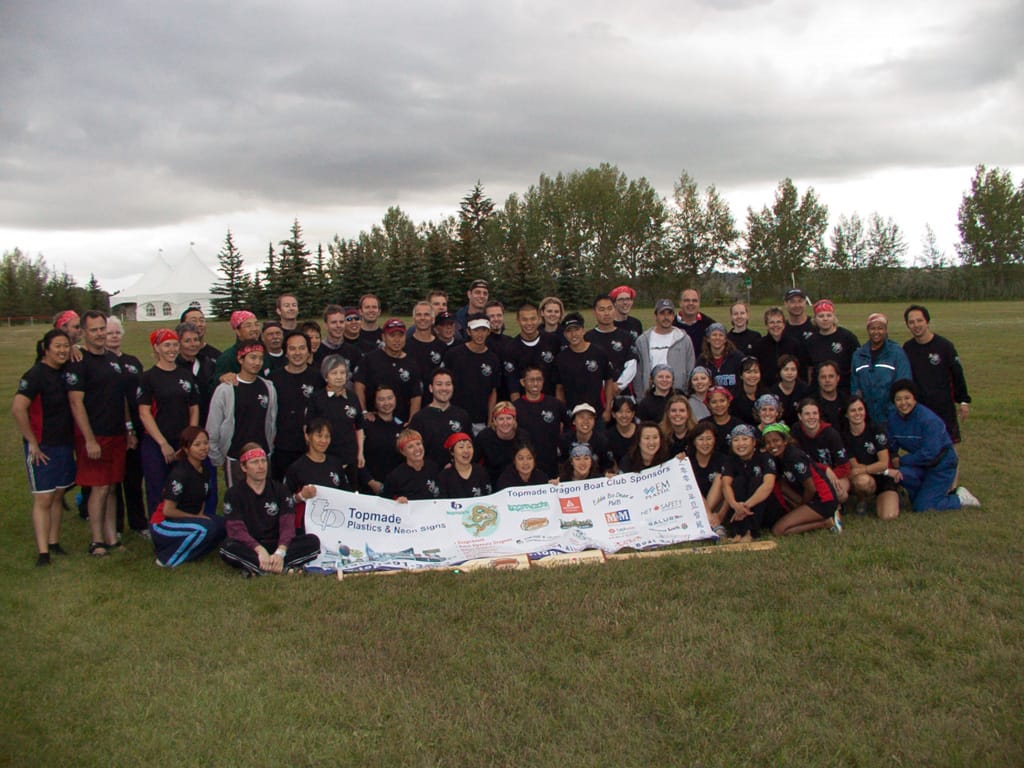 Topmade Dragon Boat Club, Glenmore Reservoir, Calgary, Alberta, 8 August 2004