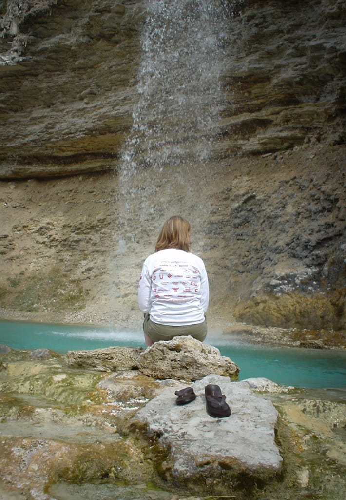 Waterfall, Fairmont Hot Springs, British Columbia, 2 September 2004