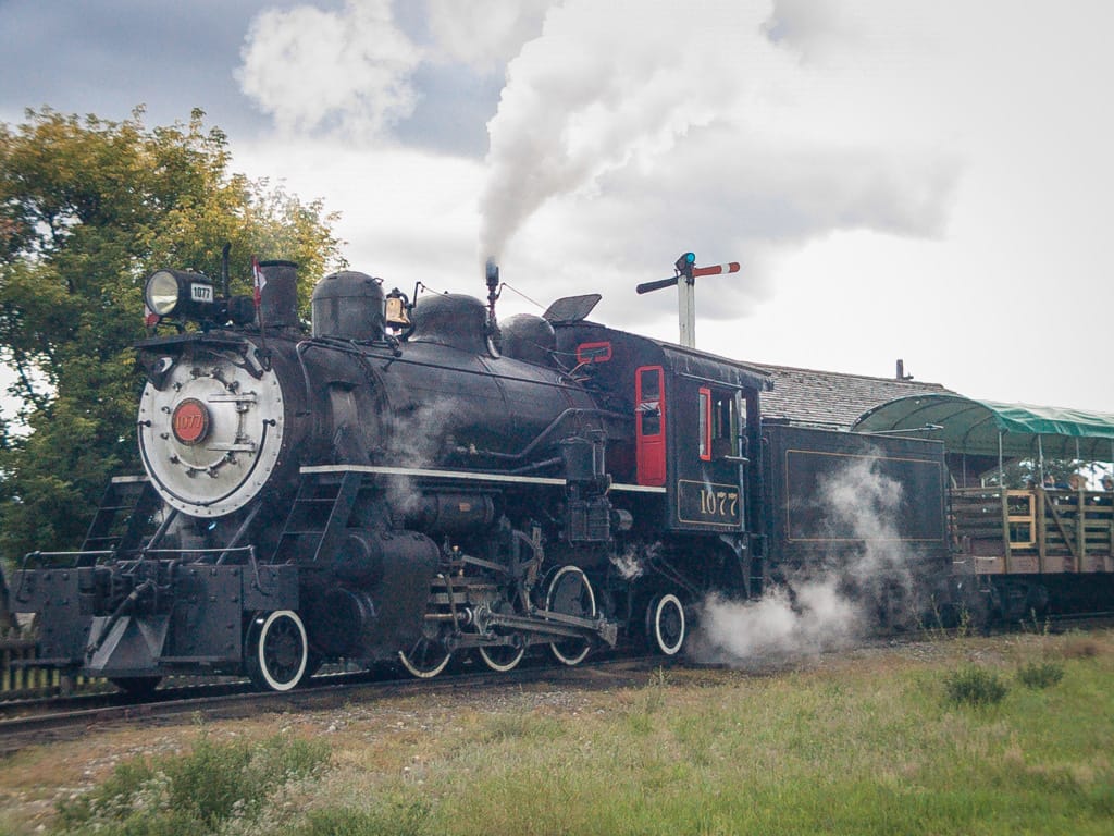 ex-Chemainus #1077, Fort Steele, British Columbia, 3 September 2004