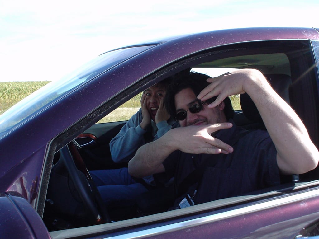 Virgil and Adrian, Race City Speedway, Calgary, Alberta, 17 September 2004