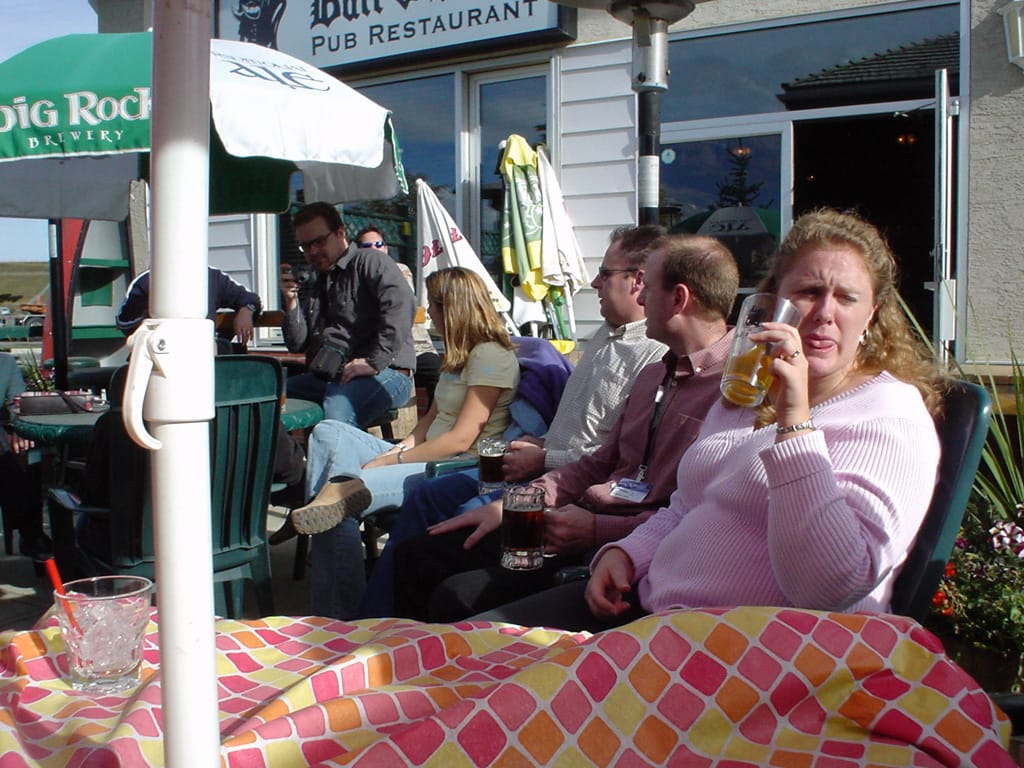 After event beverages, Calgary, Alberta, 17 September 2004