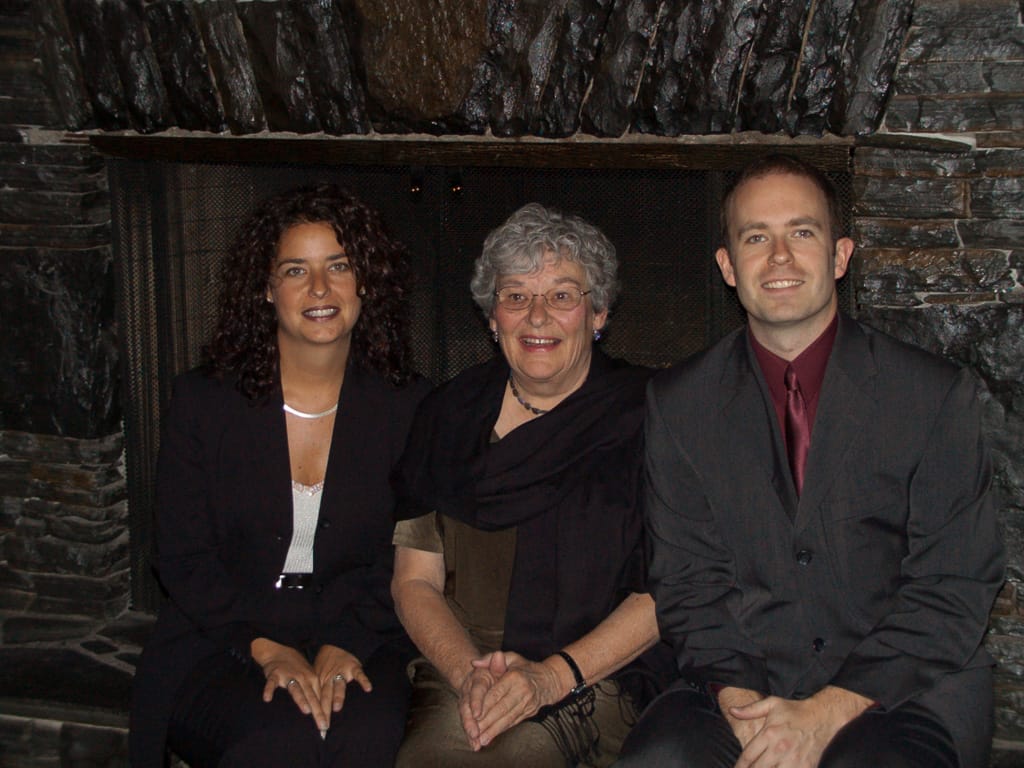 Cathy, Mom, and Me, Banff Park Lodge, Alberta, 16 October 2004