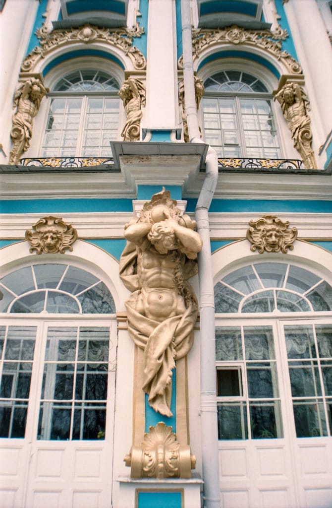 Details of Catherine Palace, St. Petersburg, Russia, 5 May 2005
