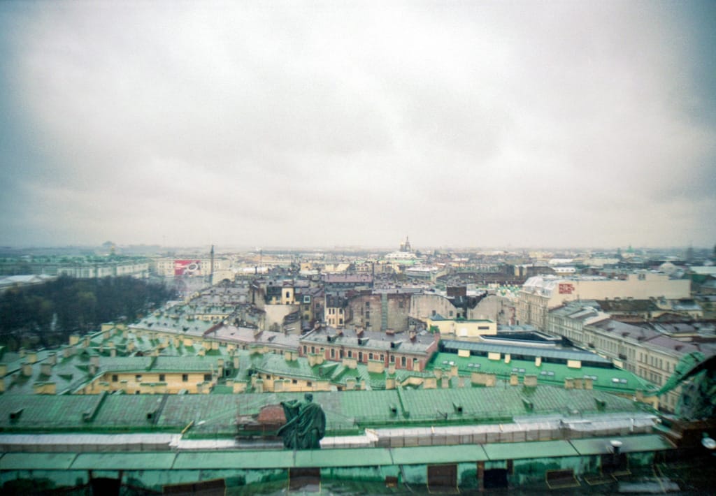 The view from St. Issac’s Cathedral, St. Petersburg, Russia, 6 May 2005