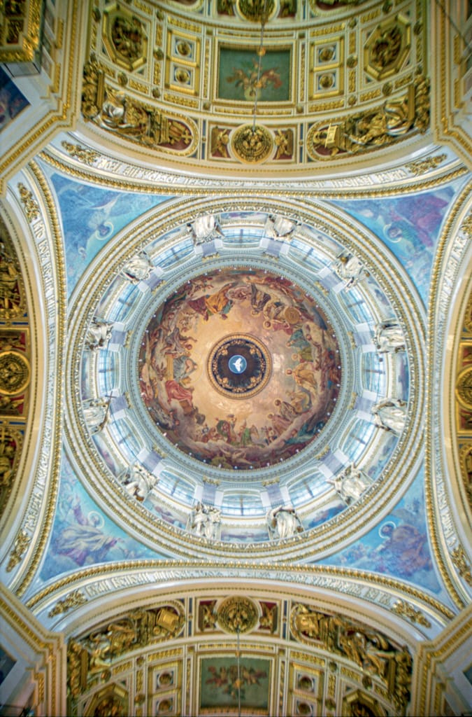 The holy dome of St. Isaac’s Cathedral, St. Petersburg, Russia, 6 May 2005