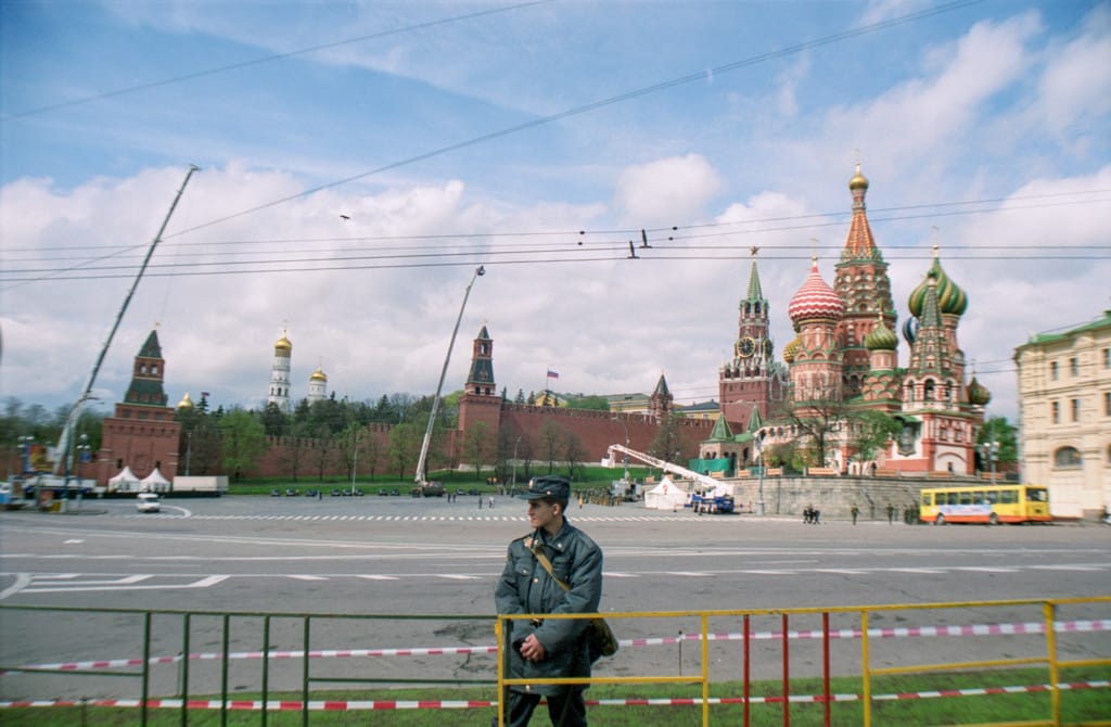 St. Basil’s Cathedral at Red Square, Moscow, Russia, 9 May 2005