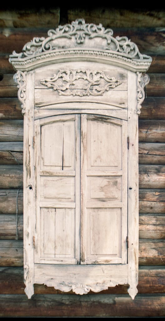 Window at The Museum of Wooden Arcitecture, Tal’tsy, Russia, 16 May 2005