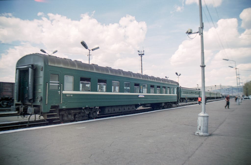 Our rail car, Naushki, Russia, 19 May 2005
