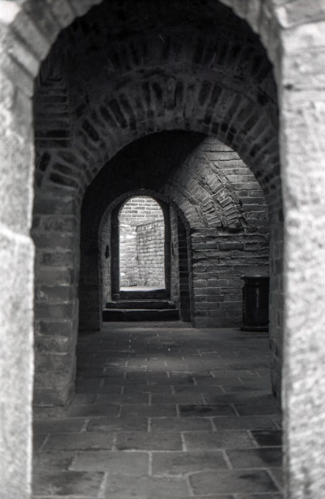 Inside one of the towers, Mutianyu, China, 30 May 2005
