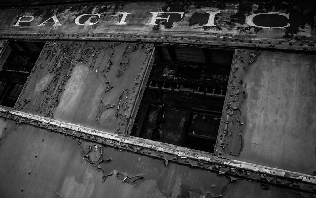 One of the old passenger cars at Three Valley Gap, British Columbia, 15 July 2006