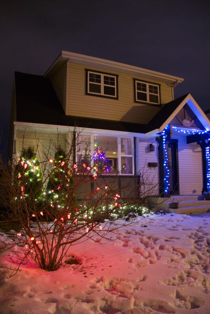 Christmas decorations, Calgary, Alberta, 10 December 2006