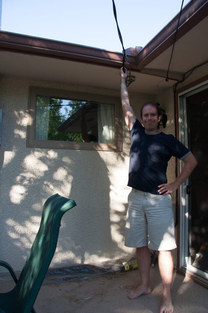 Incoming electical, Westgate, Calgary, Alberta, 13 July 2007