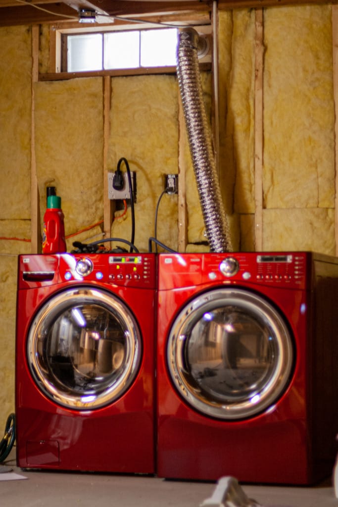 New washer and dryer, Westgate, Calgary, Alberta, 12 August 2007