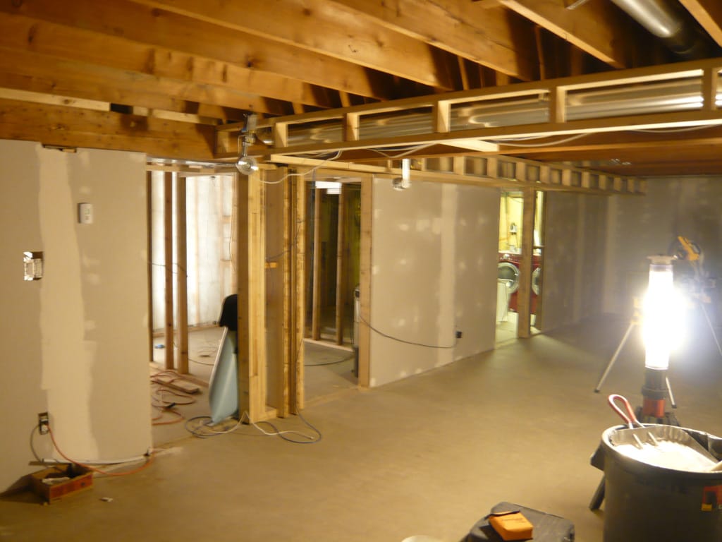 Basement renos, Westgate, Calgary, Alberta, 14 March 2008