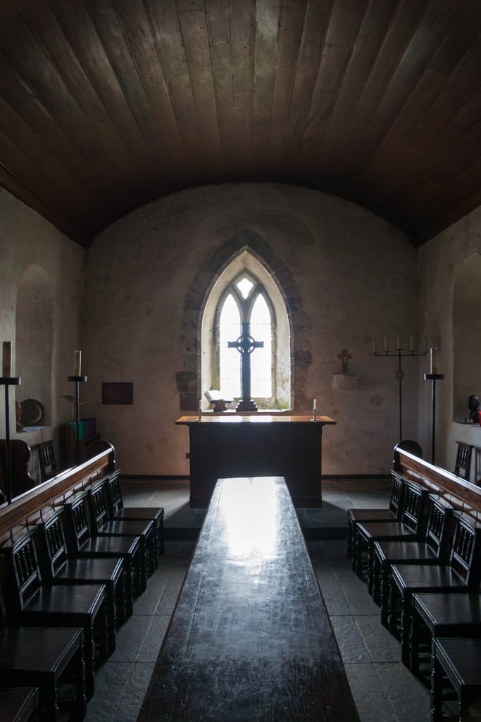 Chapel at Iona Abbey, Scotland, 7 April 2008