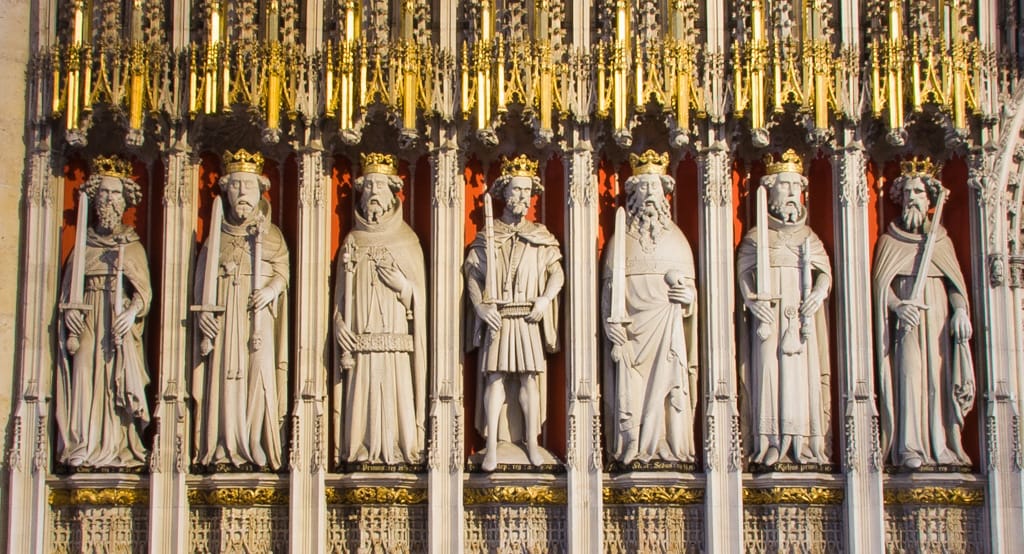 Quire screen, York Minster, England, 16 April 2008