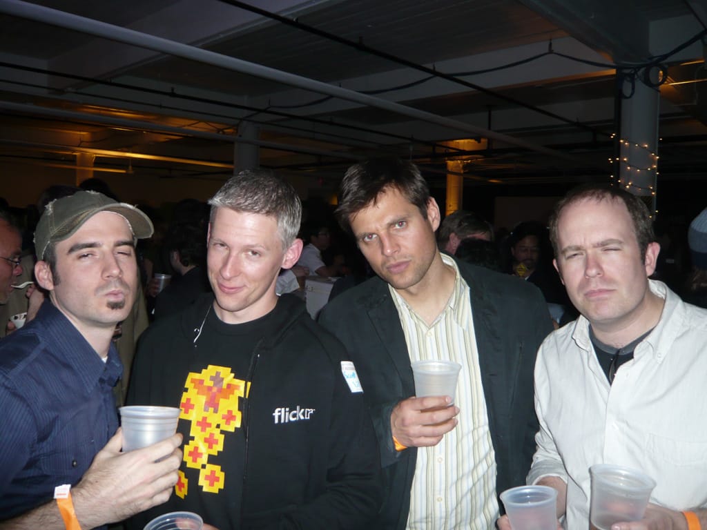 Blue steel: Jim, Scott, Jude, me, San Francisco, California, 23 April 2008