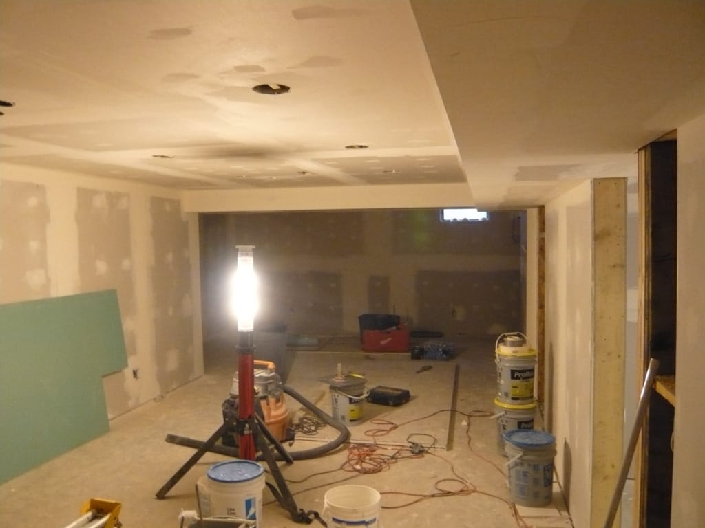 Basement renovation, Westgate, Calgary, Alberta, 14 March 2008
