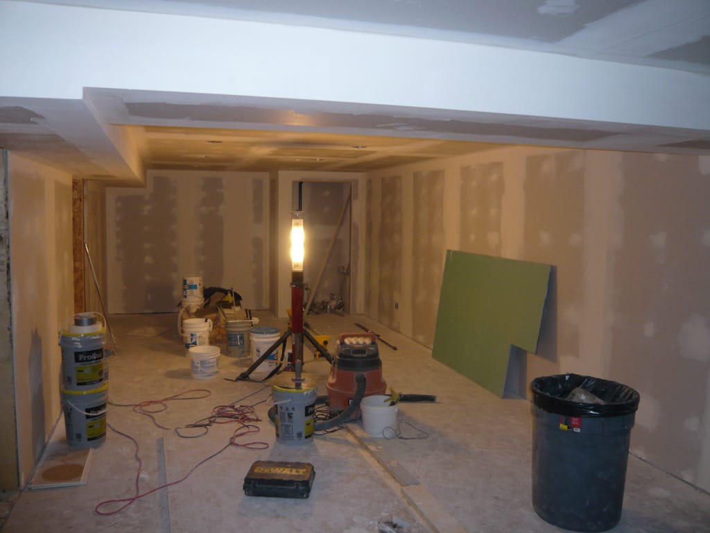 Basement renovation, Westgate, Calgary, Alberta, 14 March 2008