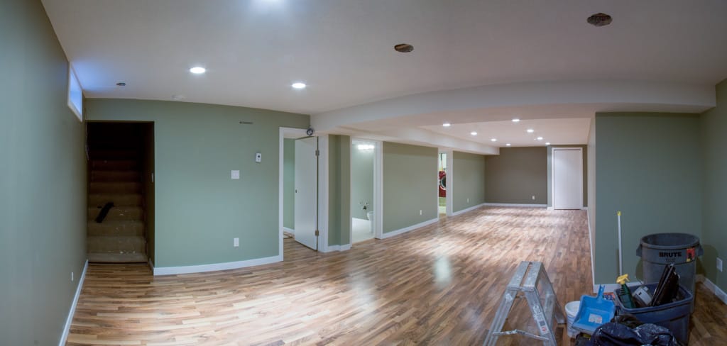 Basement renovation complete, Westgate, Calgary, Alberta, 8 June 2008