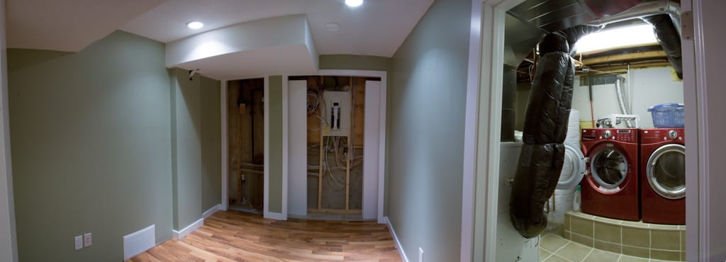 Storage and washer/dryer, Westgate, Calgary, Alberta, 8 June 2008